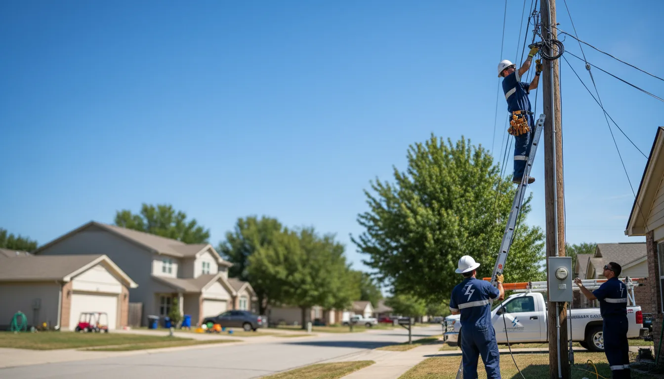 Residential electrician providing installation services in Harrisburg, MO